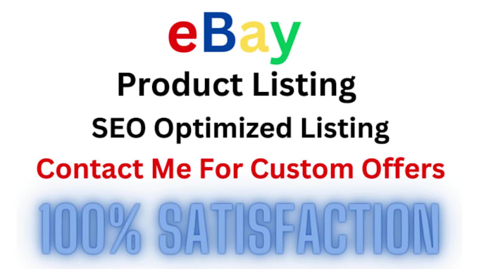 do ebay listing, ebay lister, ebay product listing, ebay SEO