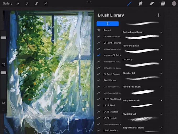send 2000plus procreate brushes and palettes