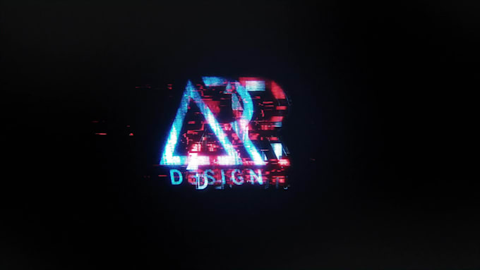 create modern glitch logo reveal
