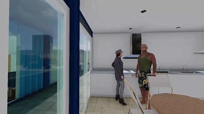 create a 3d walkthrough video of your shipping container