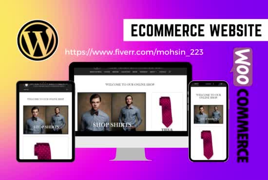 design and develop an ecommerce store in wordpress