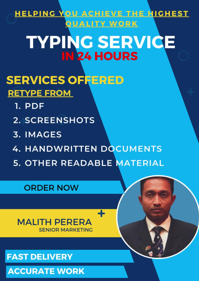 Do Fast Typing Retype Scanned Documents Copy Paste Work By Malith47 Fiverr 3634