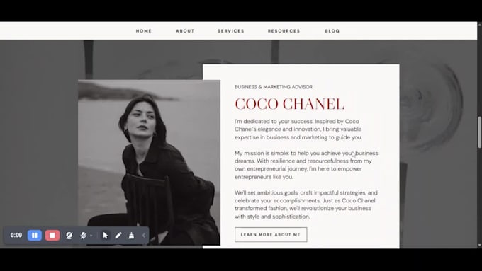 design, redesign and customize showit website or showit template