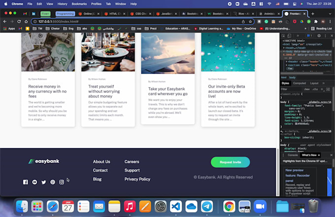 develop any custom website, landing page, frontend backend