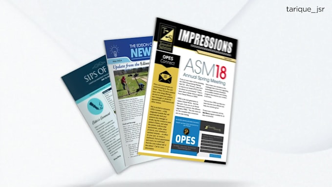 design clean and professional newsletter
