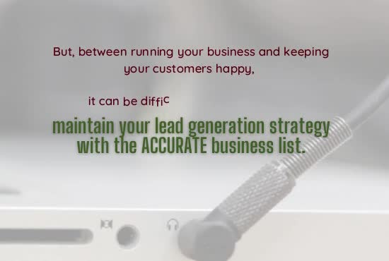 create the targeted business list for you