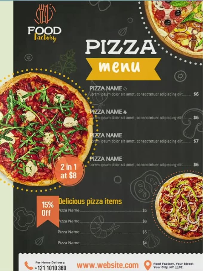 Design A Clean Digital Restaurant Menu And Animated Menu By Isnaro 