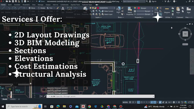 create 2d and 3d house plans in autocad