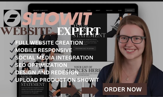 build showit website, customize showit template, redesign and update showit