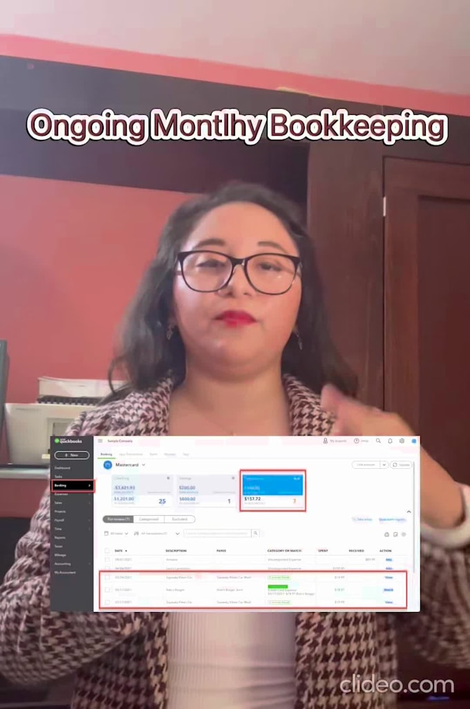 professional bookkeeping and bank reconciliation