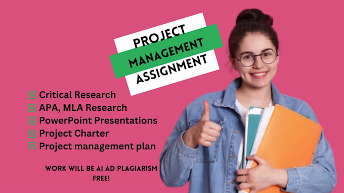 assist in project management assignment using microsoft project