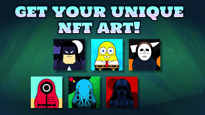 create unique nft crypto art for you