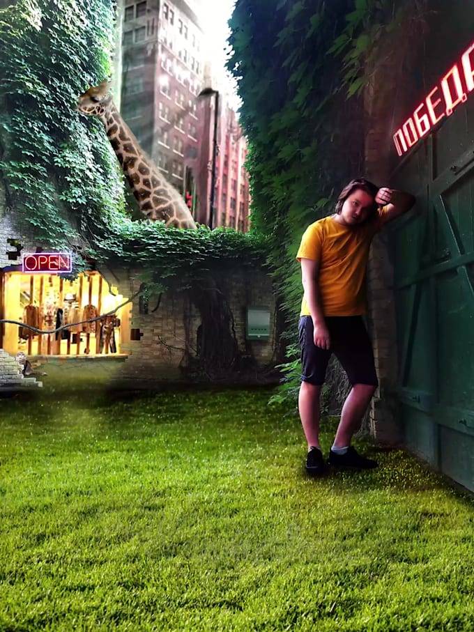 retouched or make art with you photo