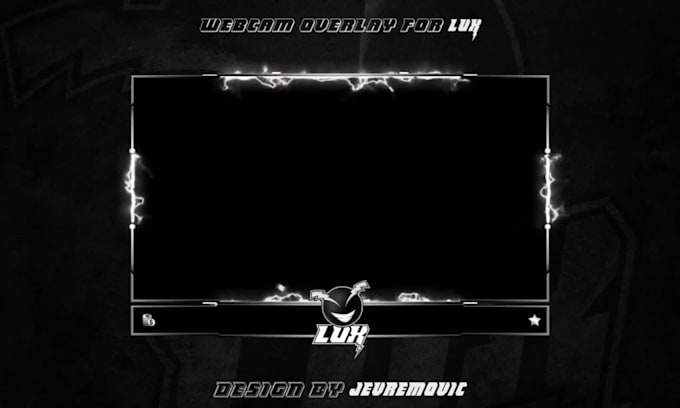 make professional twitch stream webcam overlay