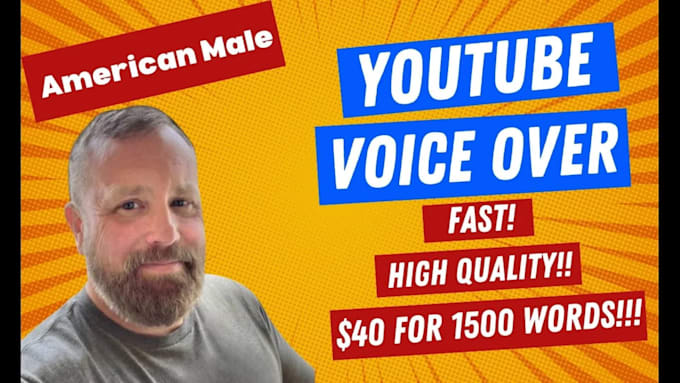 record american male narration for youtube