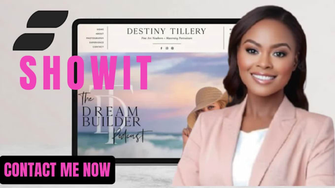 design showit website, customize showit template, update and redesign