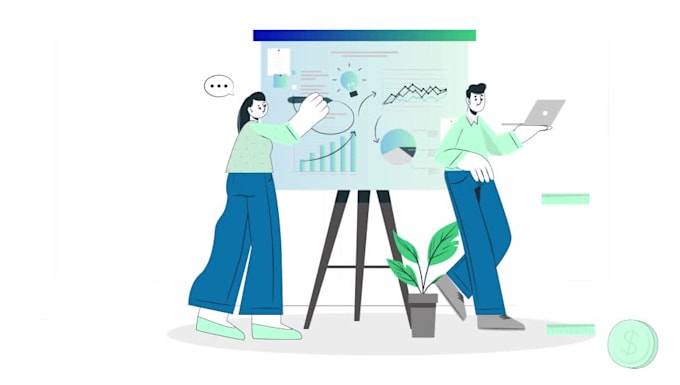 create 2d saas explainer animation video
