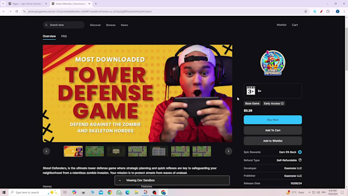 publish your game in steam and epic store