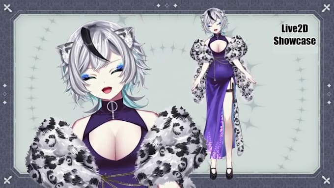 draw and rig 2d vtuber model, pngtuber, live2d rigging, anime, vrchat model