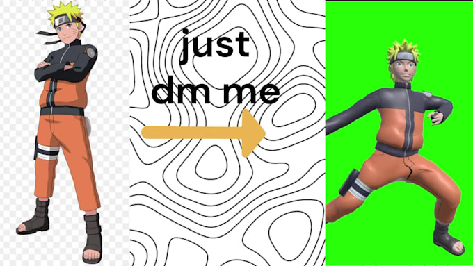 create 3d characters from image and animate them