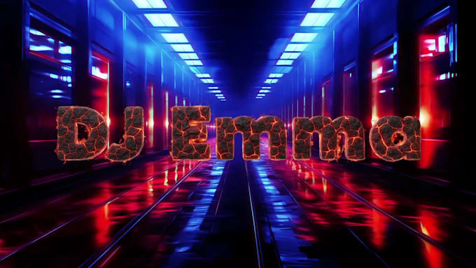 design custom logo sync and background vj loop
