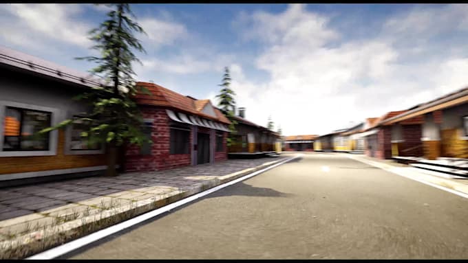 create scene walkthrough , interior , environment
