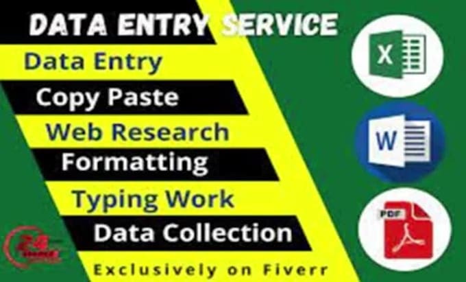 do data entry, mining, web research and scraping