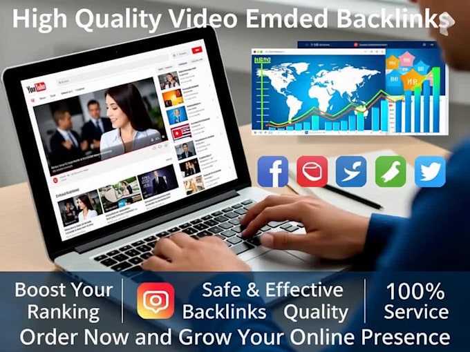 do high quality youtube video embed backlinks