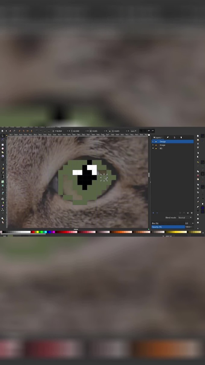 draw pixel and vector portraits and illustrations