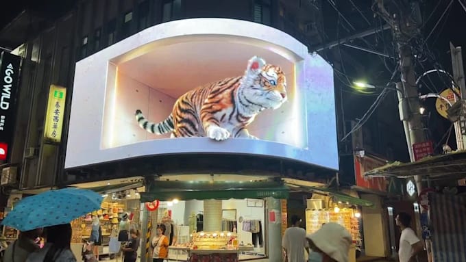 Do 3d anamorphic billboard animation for your billboard ads, 3d ...