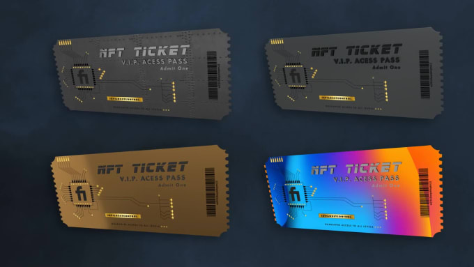 Create an nft ticket, rotating in 3d space by Umberto_ | Fiverr