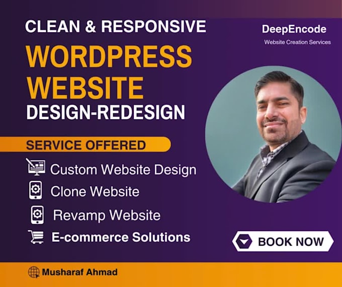 clean and responsive wordpress website
