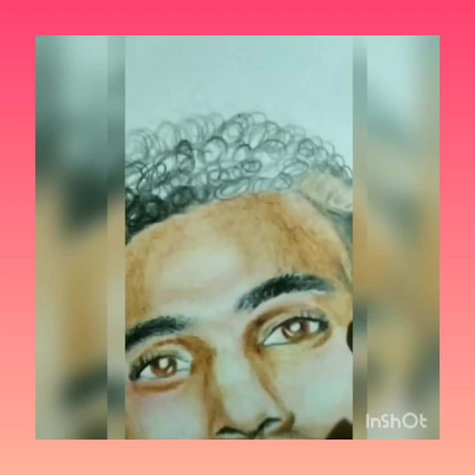 draw custom pencil portrait combining pictures together