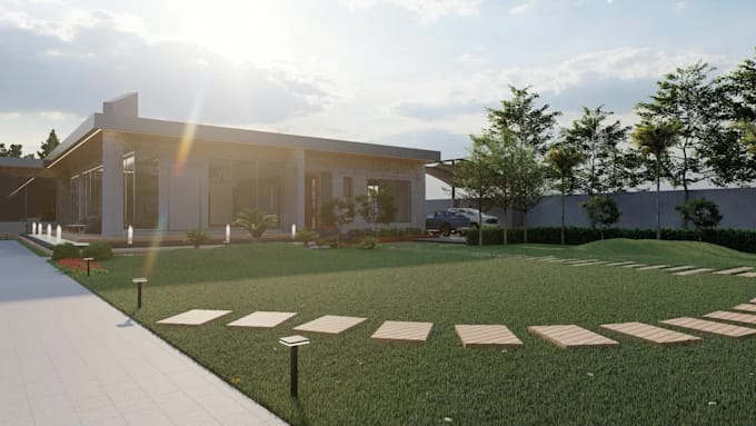 3d landscape visualisation and animation for outdoor space