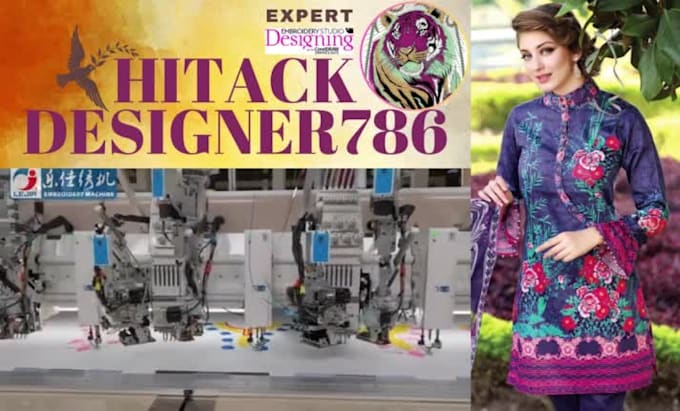 do digitising service for all embroidery fashion dress