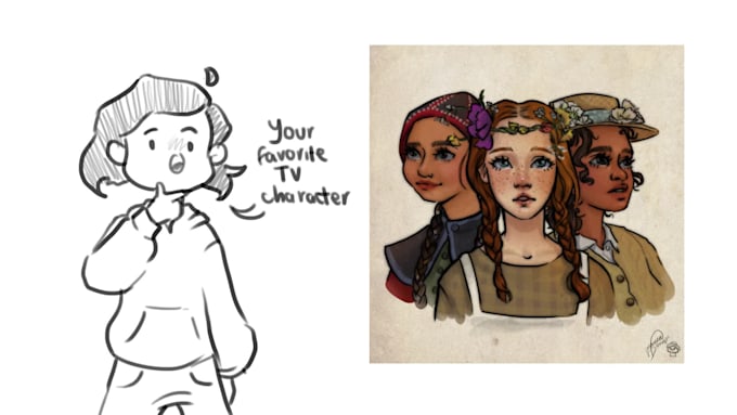 draw digital illustrations for you