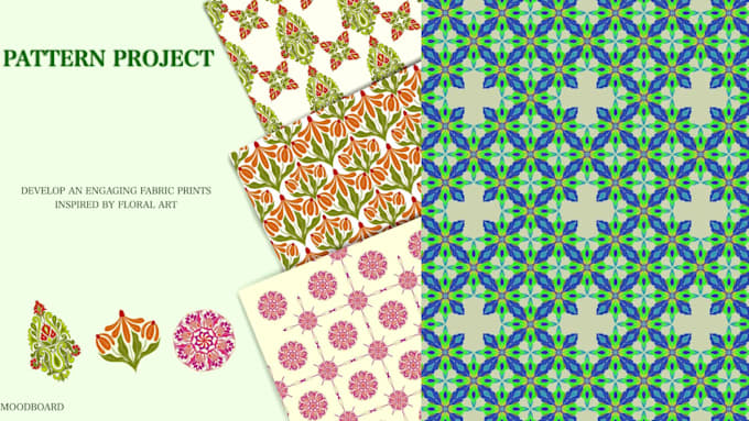 design seamless repeatable patterns for fabric or digital