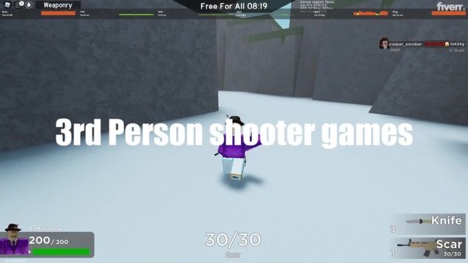 Make Anything On Roblox By Azix 20 Fiverr - 3rd person shooter games on roblox