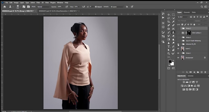 retouch your images using frequency separations  etc