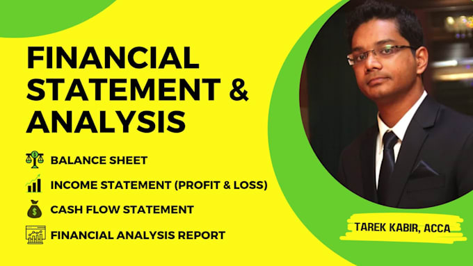 prepare financial statements and income statement analysis