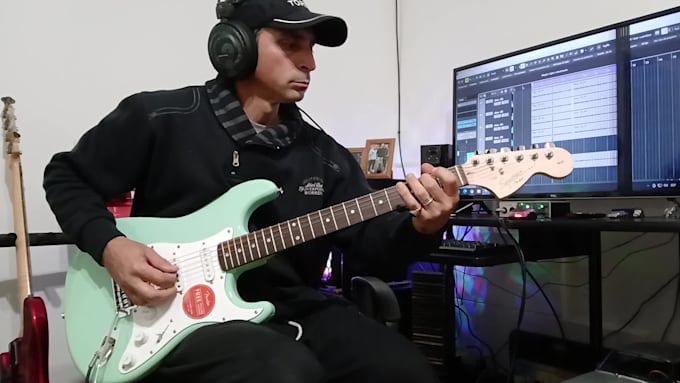 record professional 80s rock and aor guitars for your song