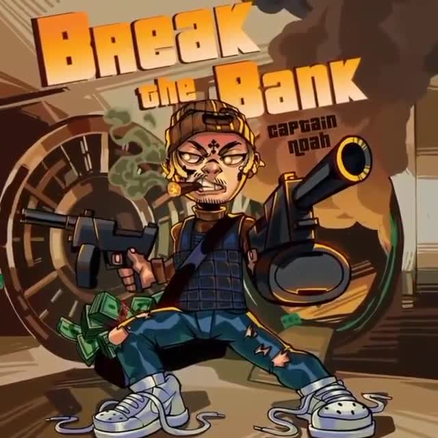 Create a cartoon cover art with motion, cover art design, animated