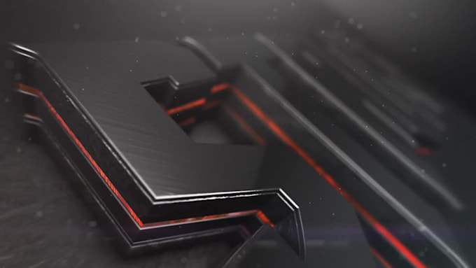create epic 3d silver logo animation