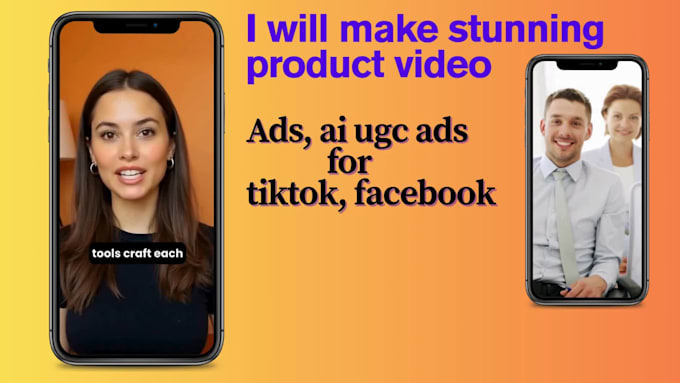 make stunning product video ads,ai ugc ads for tiktok, facebook