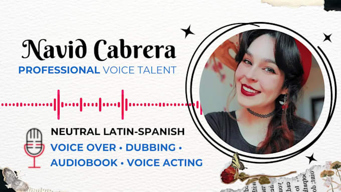 record a female voice over in latin spanish for dubbing