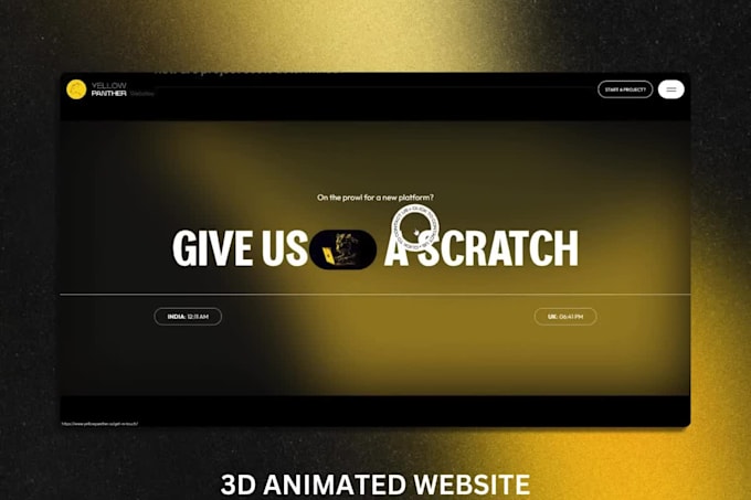 interactive 3d animated website 3d animated webflow website 3d landing page r3f