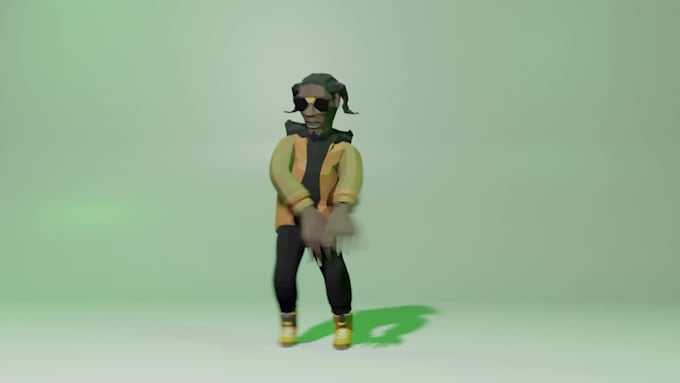 create low poly 3d models and characters