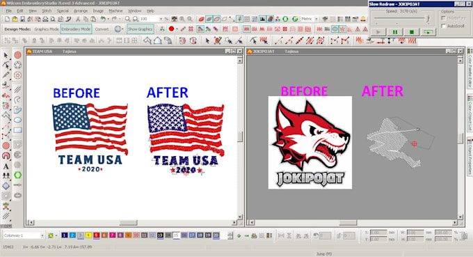 digitize custom embroidery patches applique 1hour