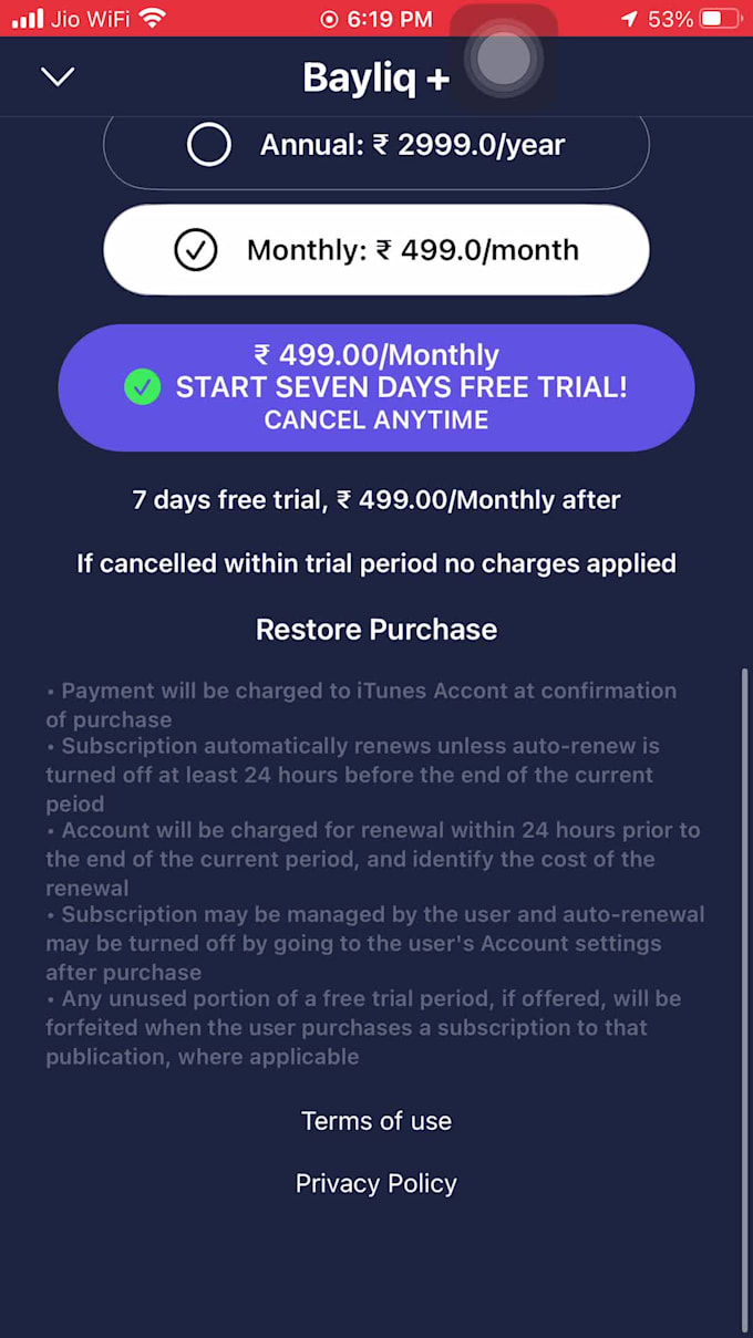 implement in app purchase in your ios app