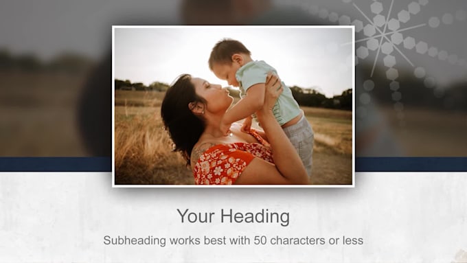 create a picture slideshow for mothers day